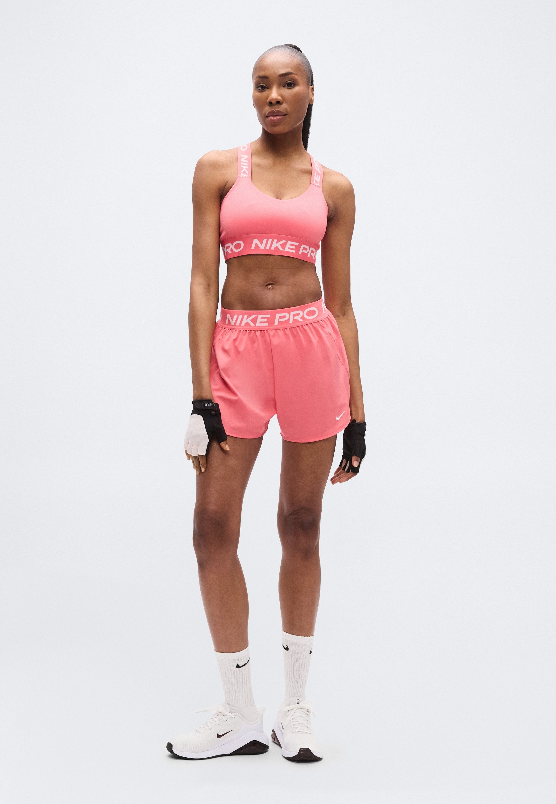 BRA - Medium support sports bra - sea coral/white