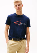 DNA TEE - Print T-shirt - dark night navy