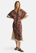 MONOGRAM PRINT CAFTAN - Maxi dress - fresh soil