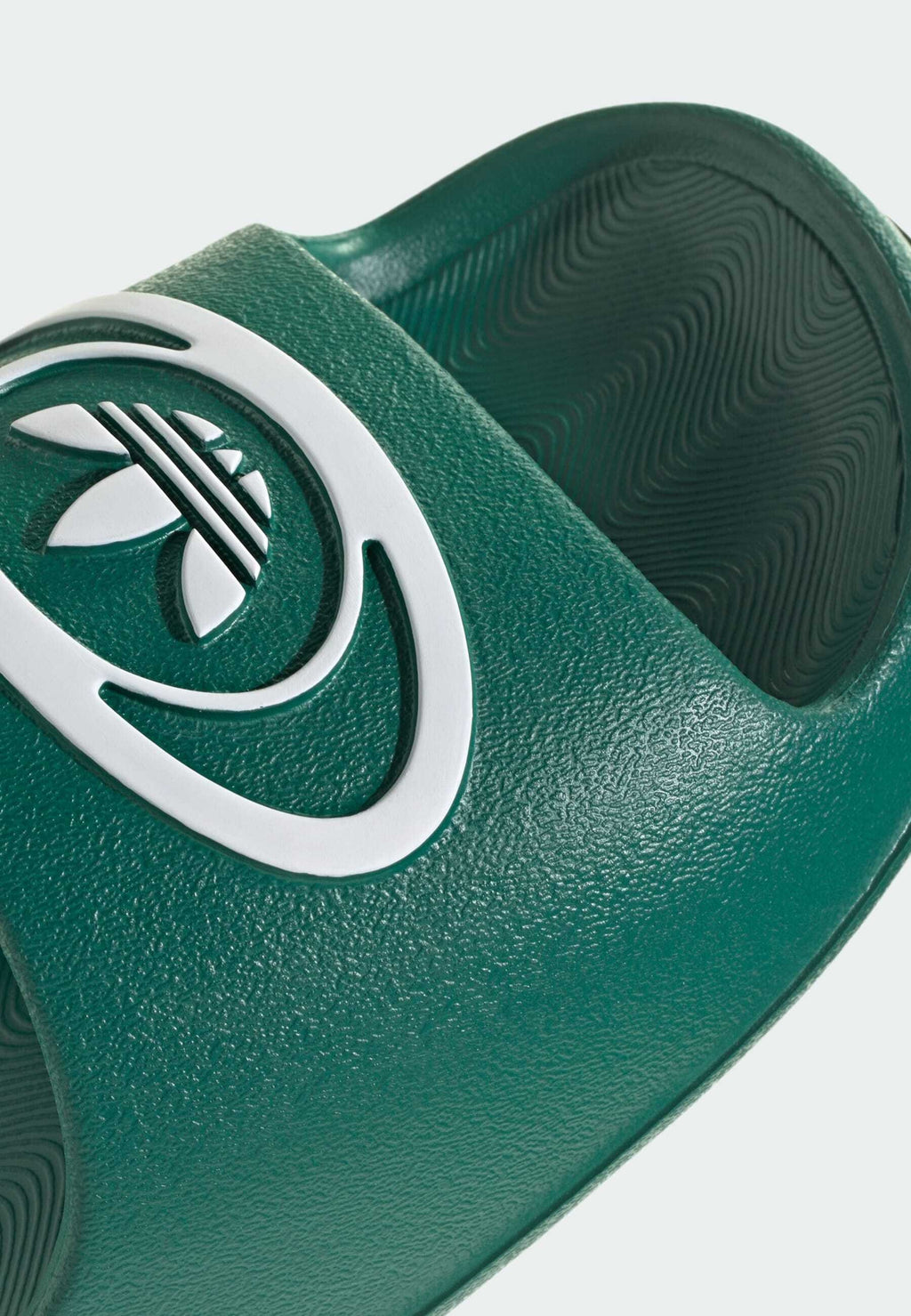 ADILETTE 00S UNISEX - Terlik - koyu yeşil/beyaz/yok
