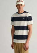 BAR STRIPE SS T-SHIRT - Print T-shirt - offwhite