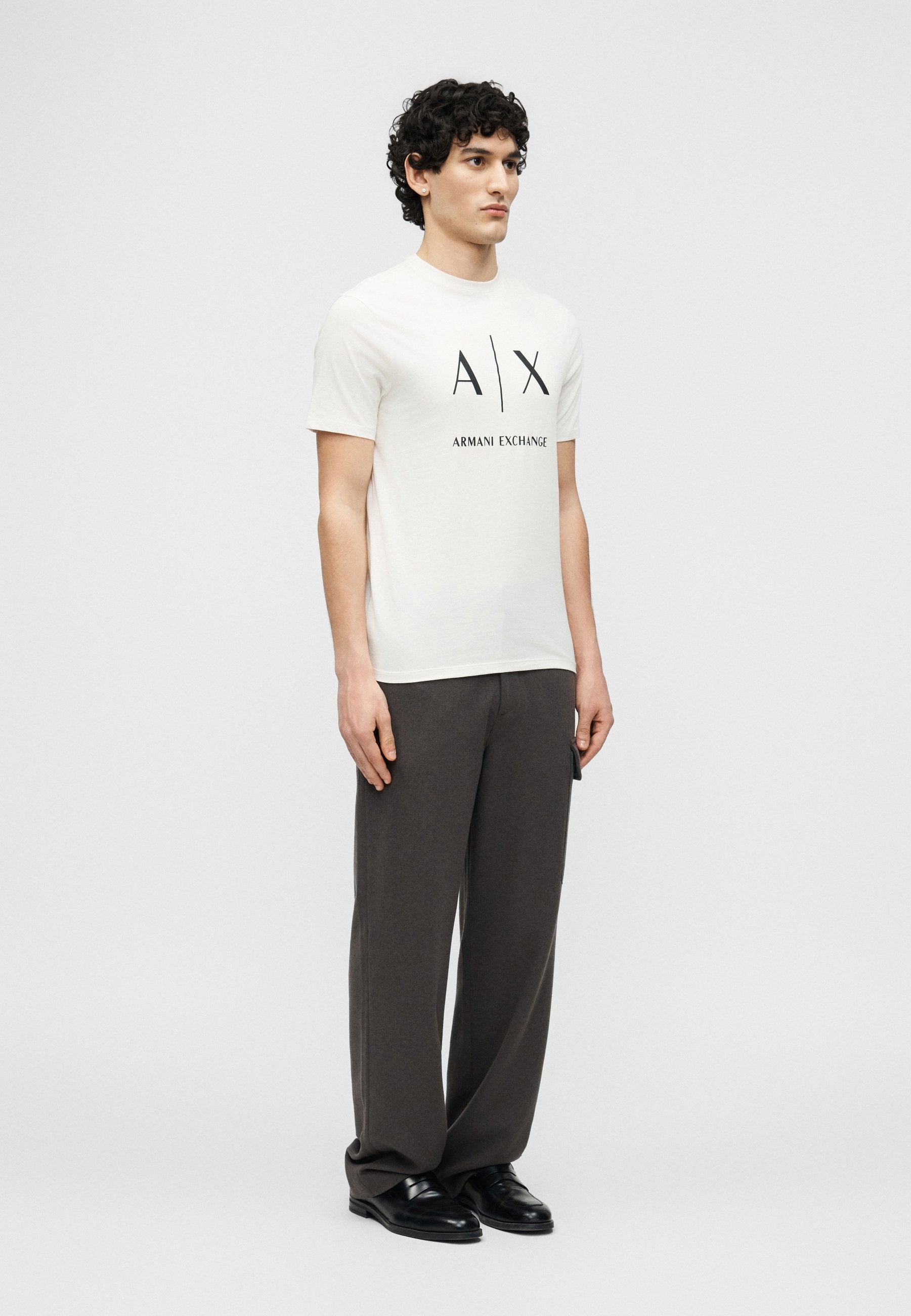 T-SHIRT SLIM FIT - Print T-shirt - cream