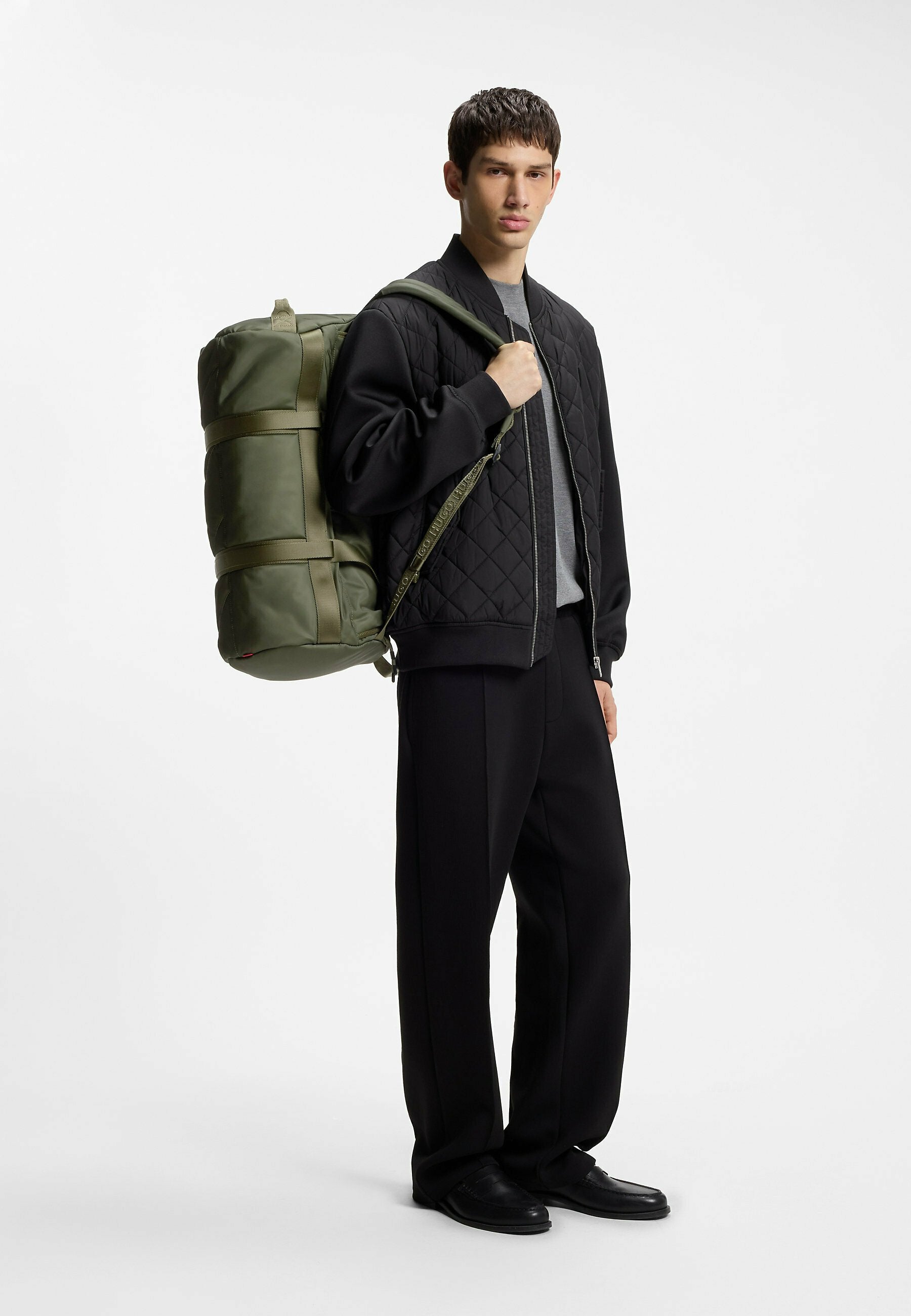 HUGO AYDEN_HOLDALL - Weekend bag - open green fortyeight