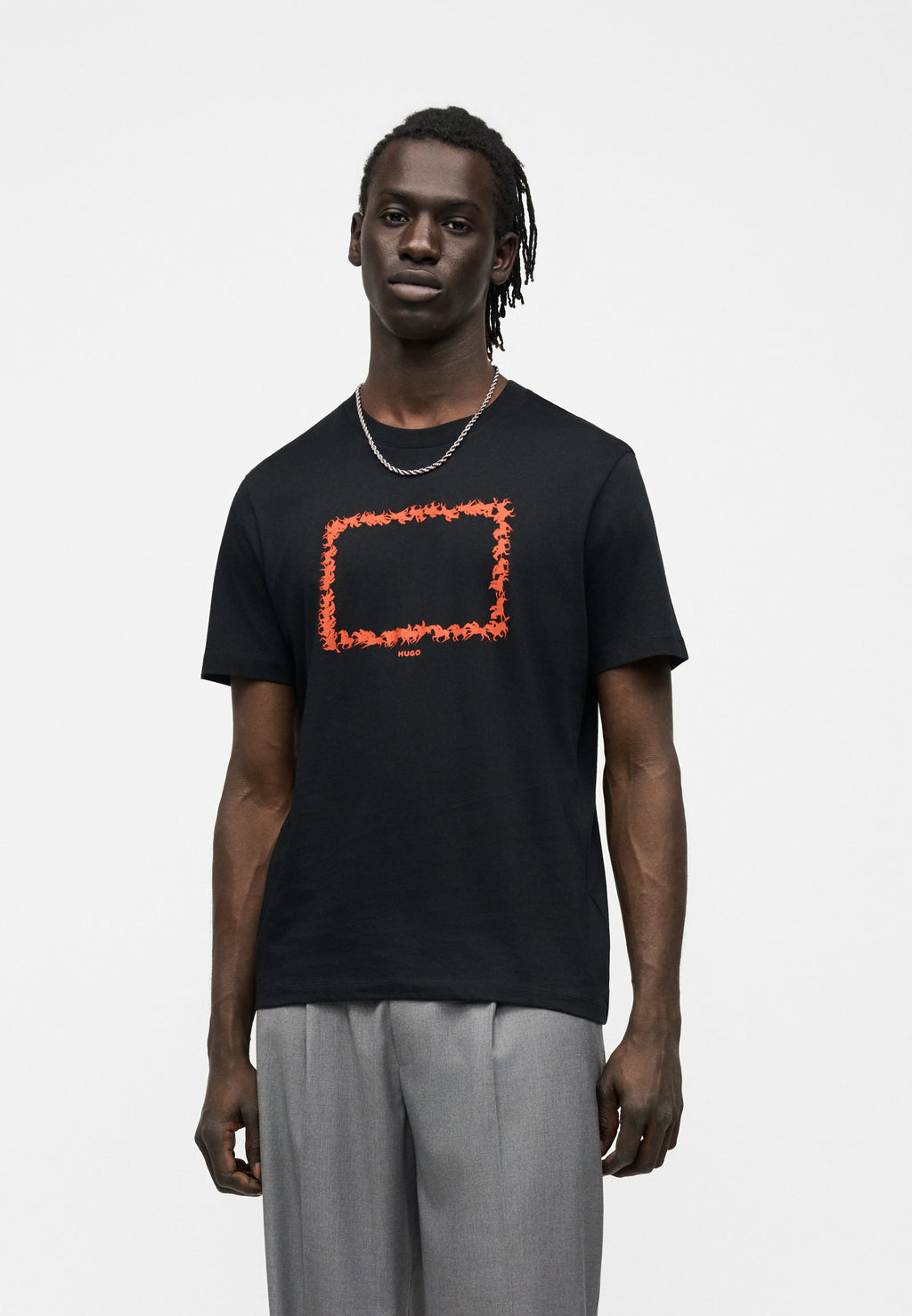 Print T-shirt - black