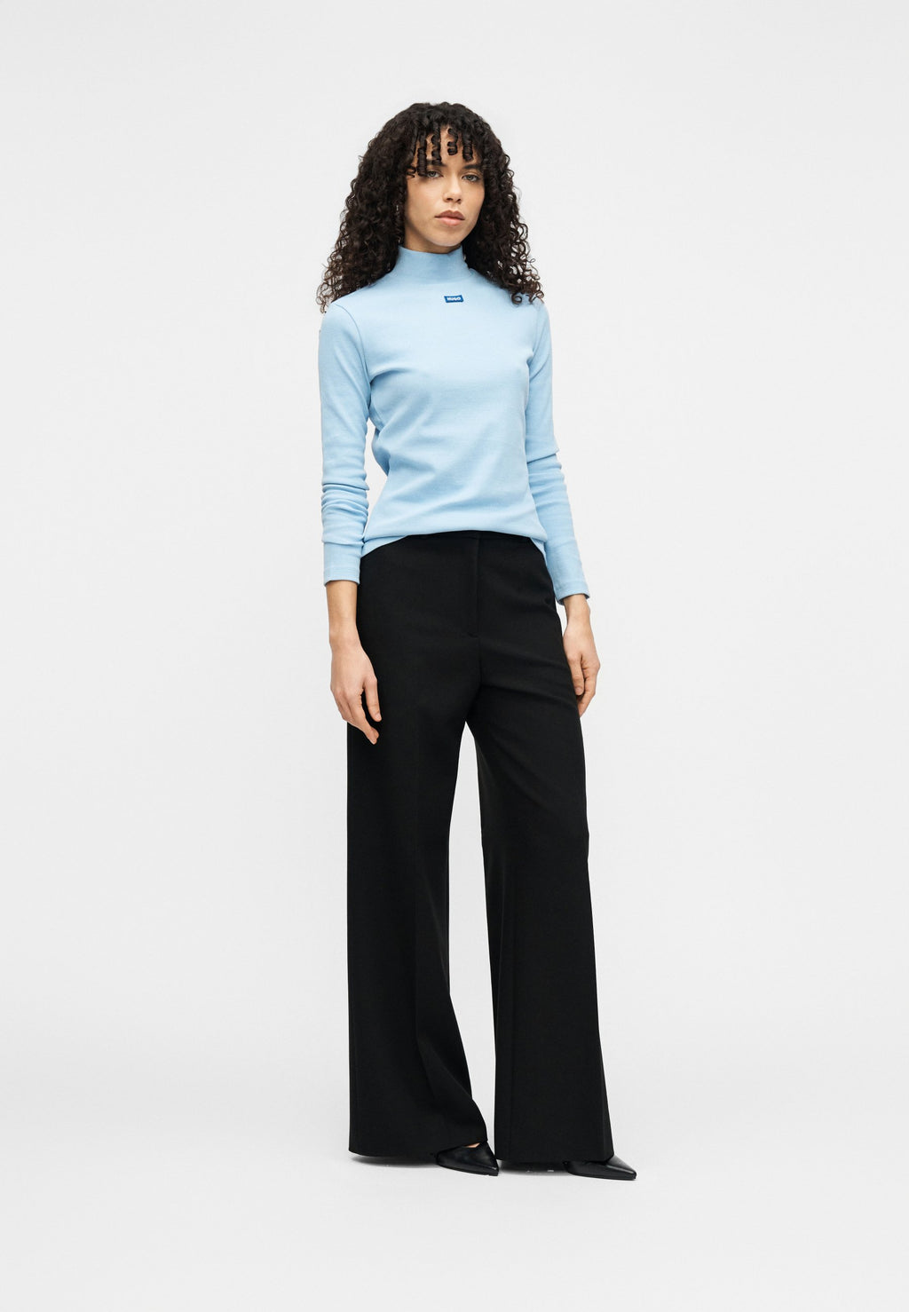 HASMINA - Trousers - black