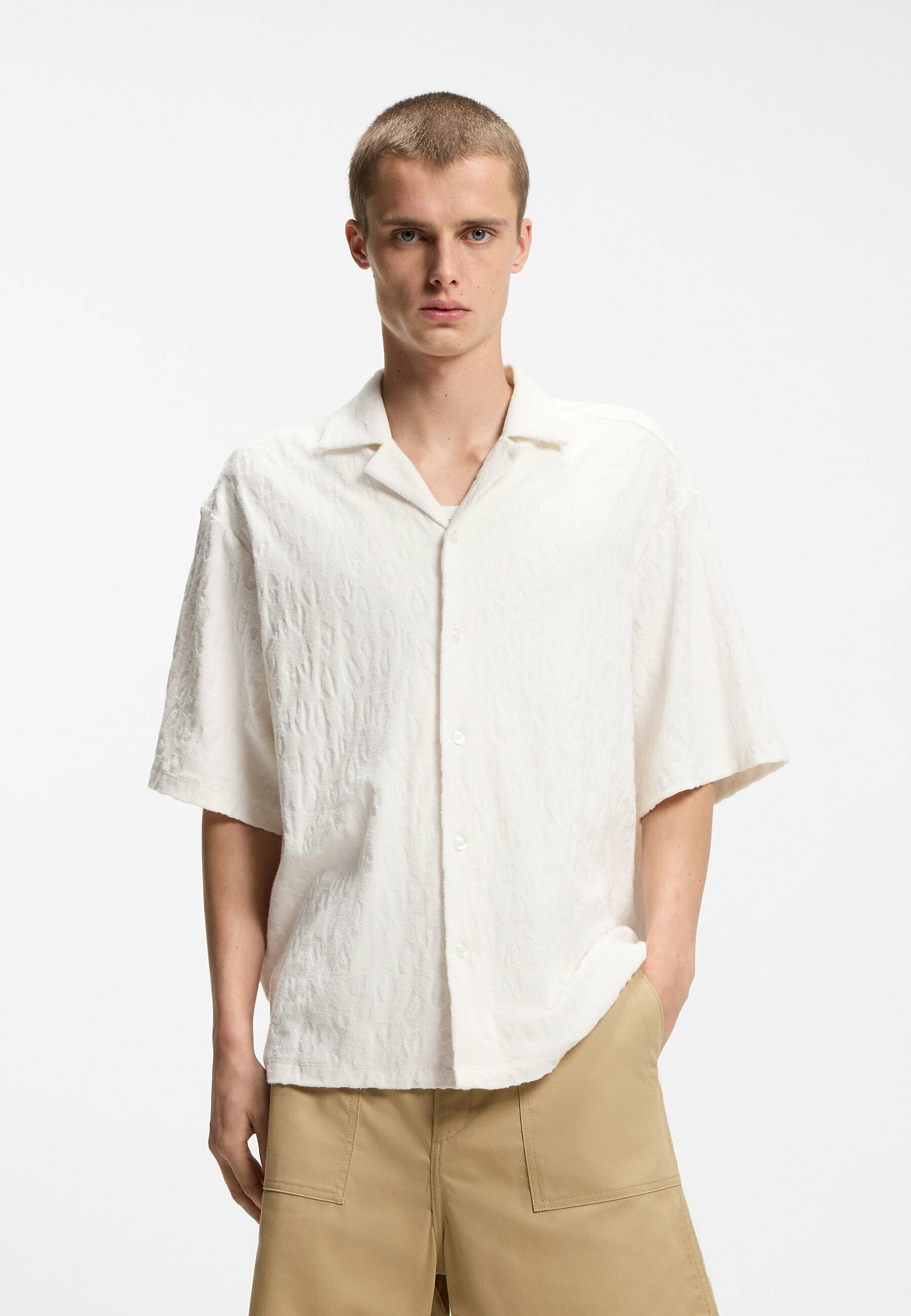 HUGO ELIGINO - Shirt - open white one