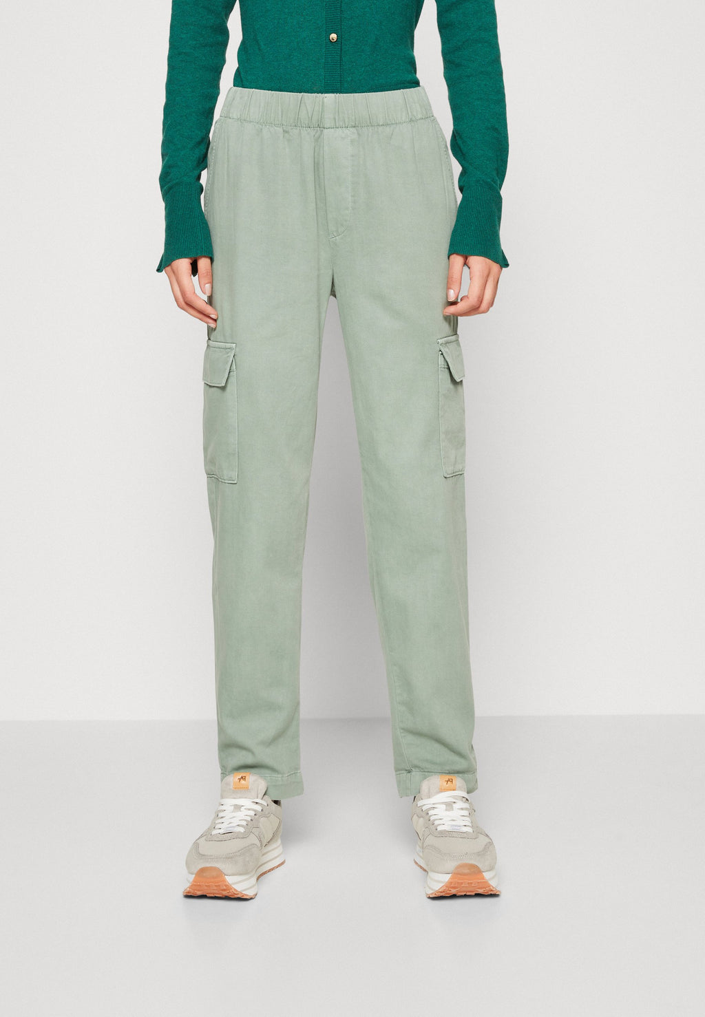 BROKEN PULL ON PANT - Cargo trousers - sage
