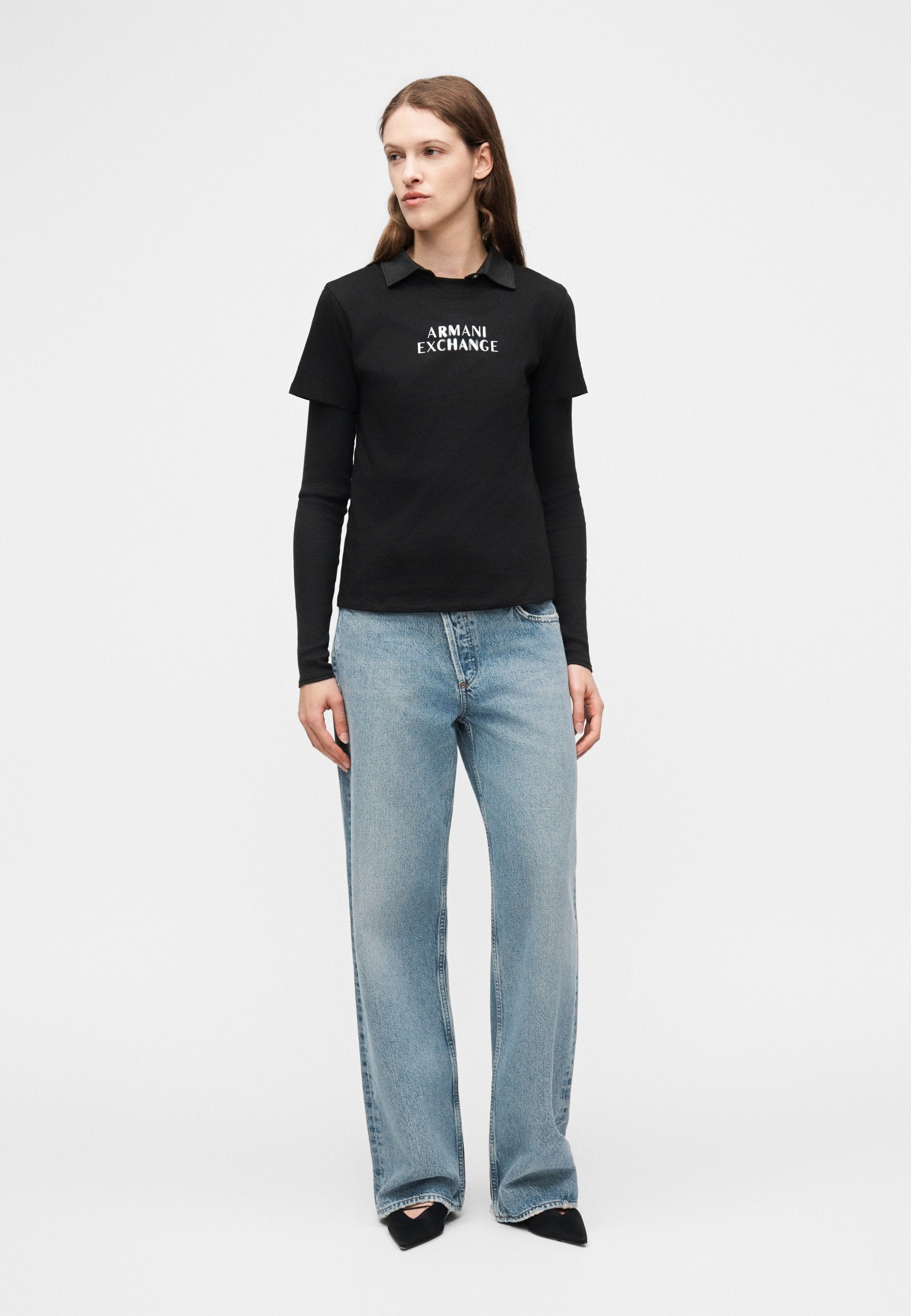 Print T-shirt - black