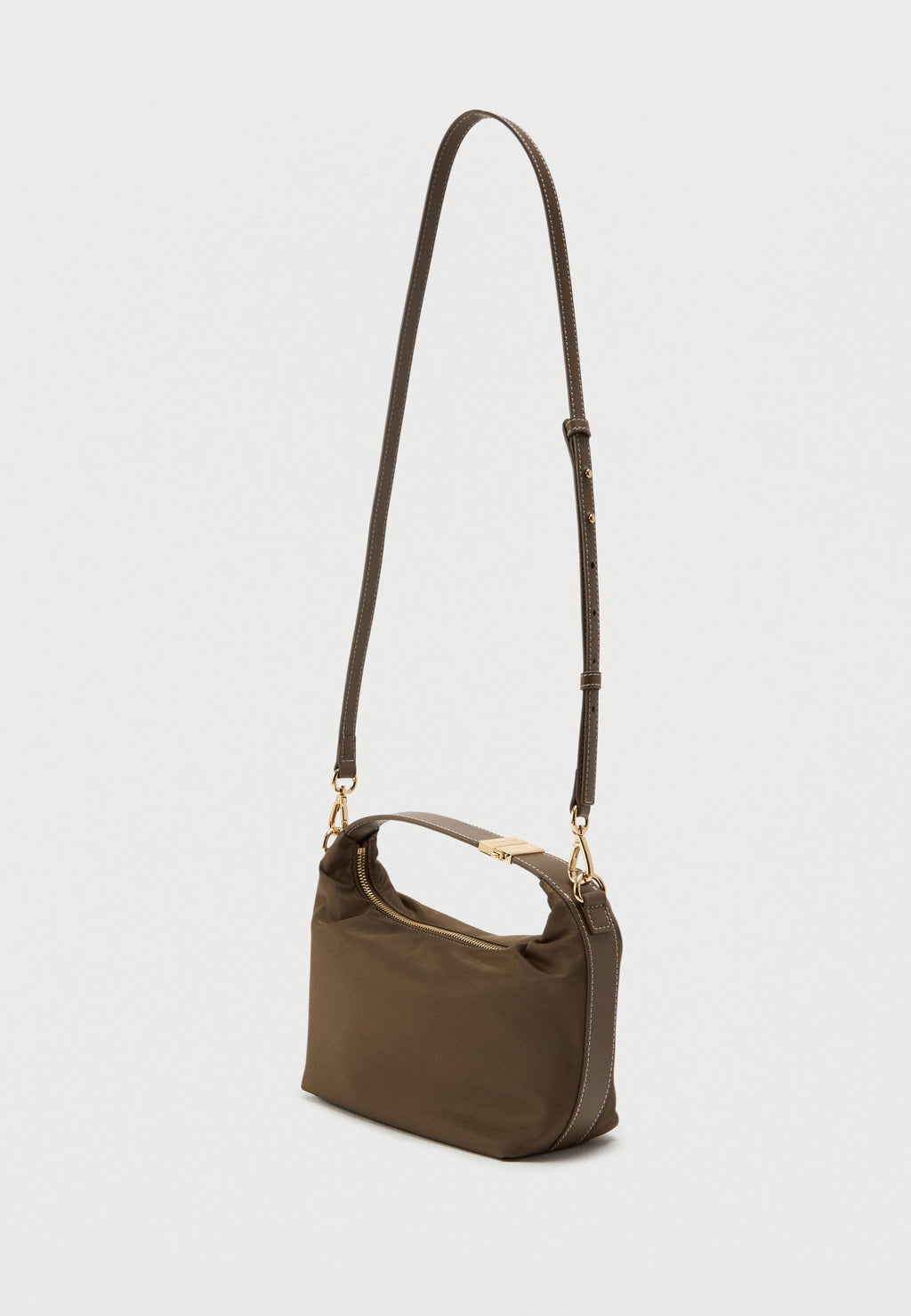 TH MONOGRAM PLAQUE CROSSBODY BAG - Handbag - nordic taupe