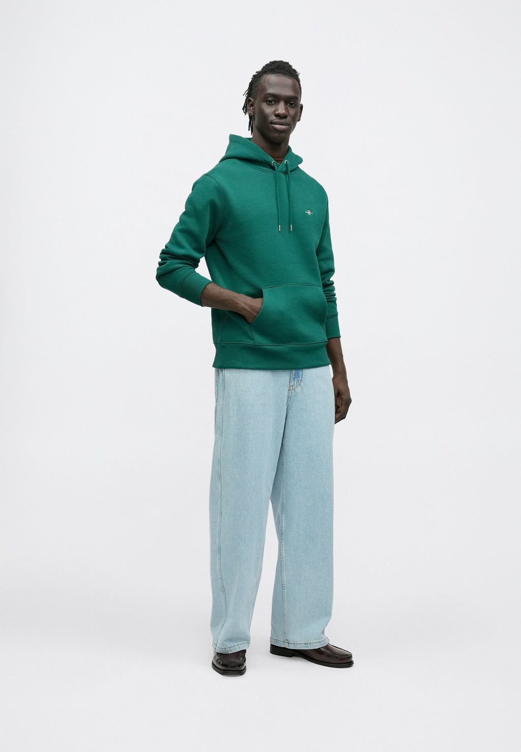 Hoodie - deep forest green