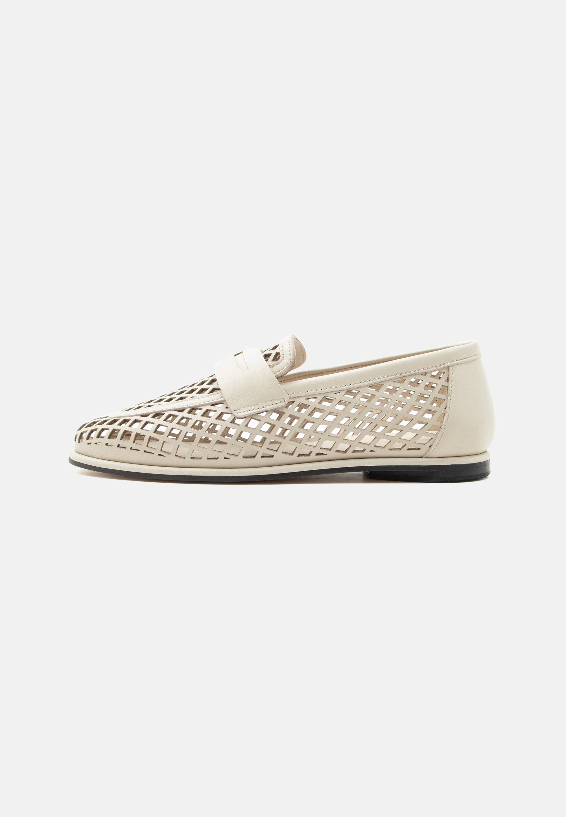 COIN LOAFER LASER CUT - Slip-ons - classic beige