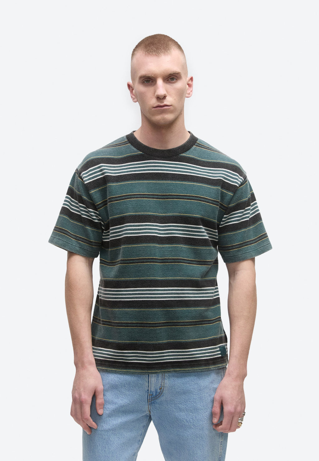 STRIPE UNISEX - Polo shirt - mystic moss