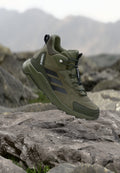 ANYLANDER MID - Hiking shoes - olive strata/core black/shadow olive