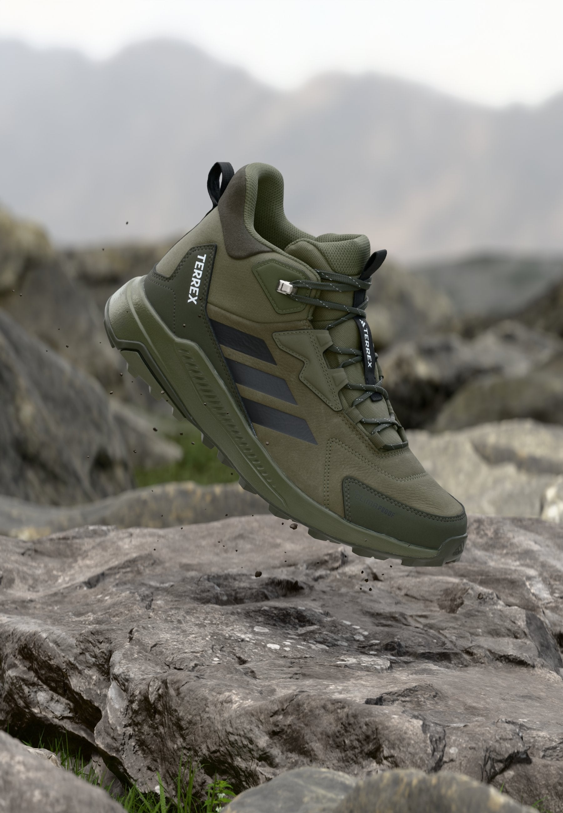 ANYLANDER MID - Hiking shoes - olive strata/core black/shadow olive