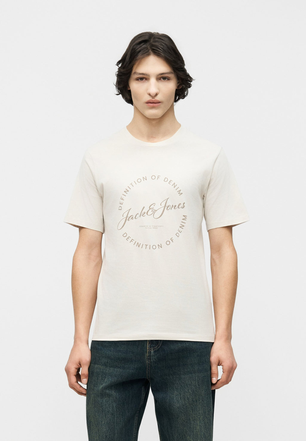 JJGRAYSON TEE CREW NECK 3 PACK - Print T-shirt - moonbeam/celestial blue/navy blazer