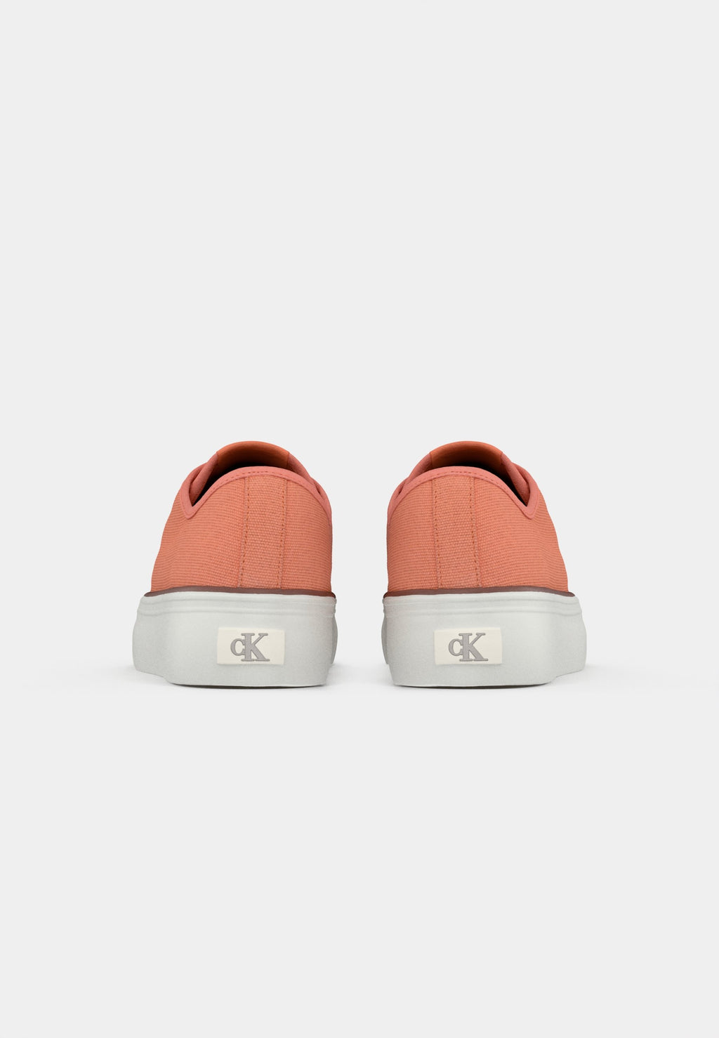 FLATFORM LOGO - Trainers - powder orange/cappuccino