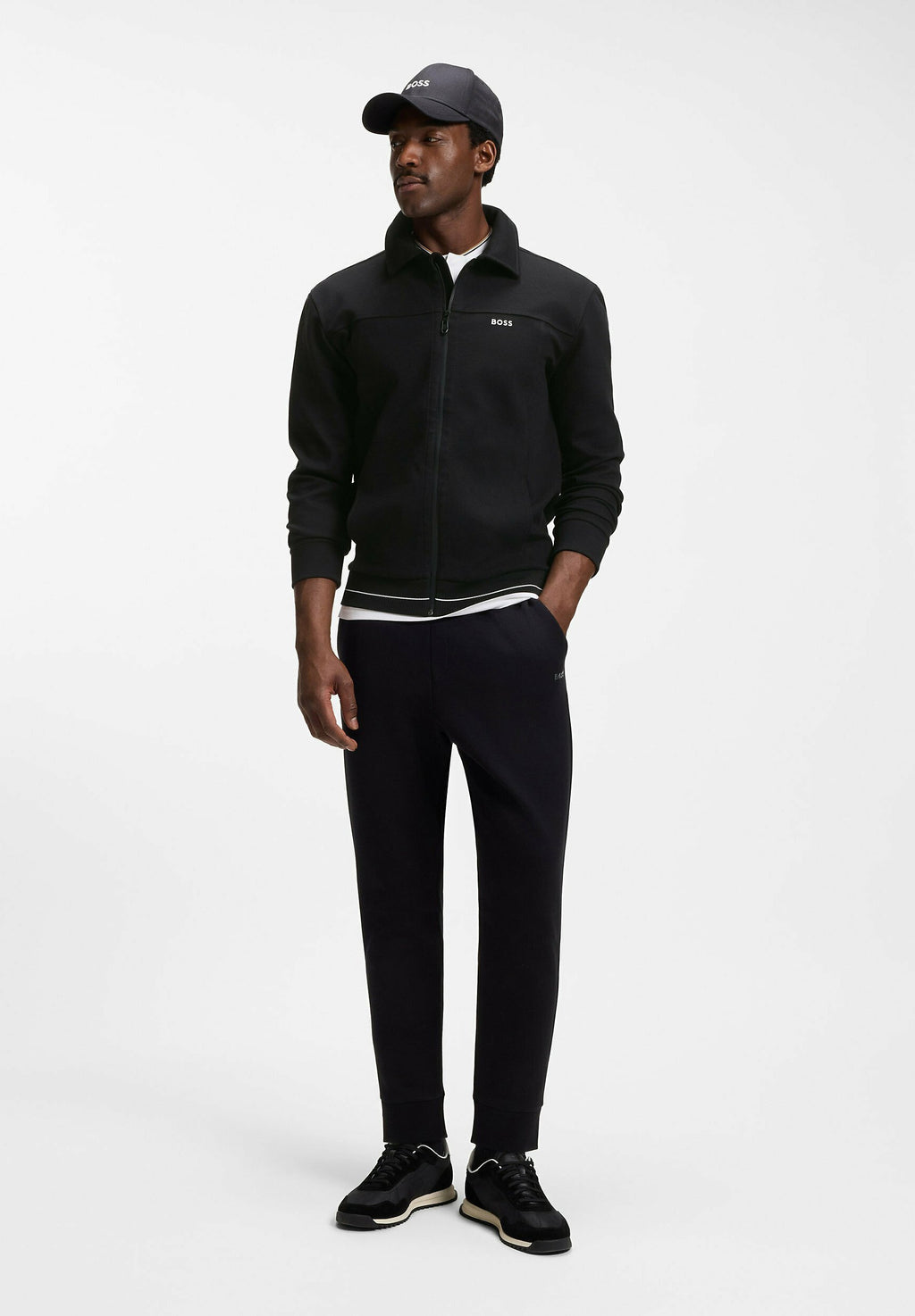 BOSS SW_MEMBER FZ - Bomber Jacket - black one