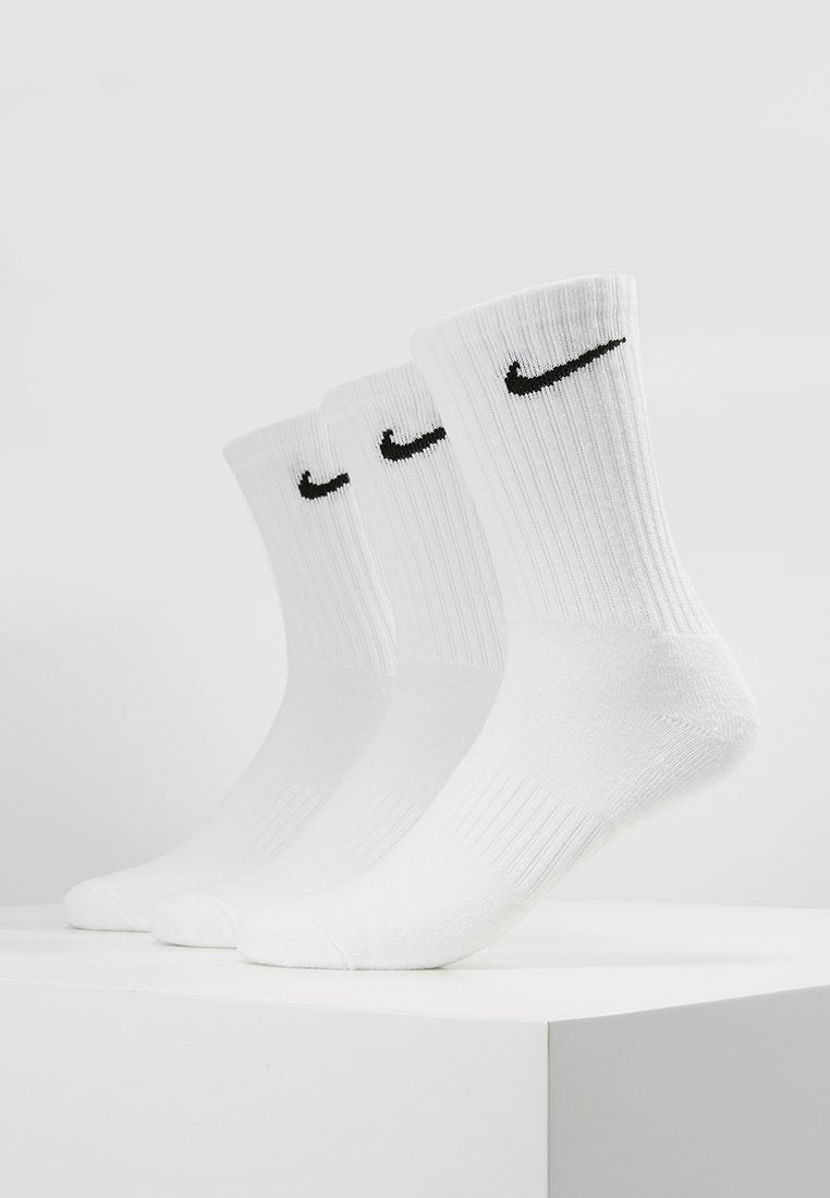 EVERYDAY CUSH CREW 3 PACK - Sports socks - white/black