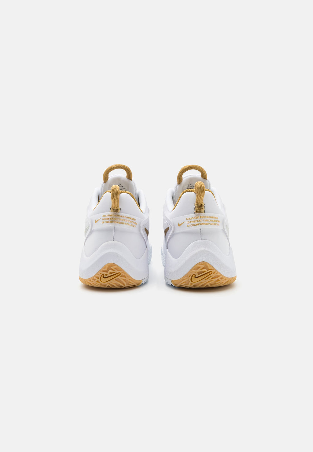 ZOOM HYPERACE 3 UNISEXE - Chaussures de volleyball - blanc/or métallique/photon dust