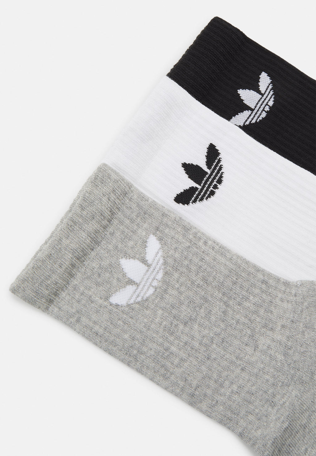 UNISEX 3 PACK - Socks - white/medium grey heather/black
