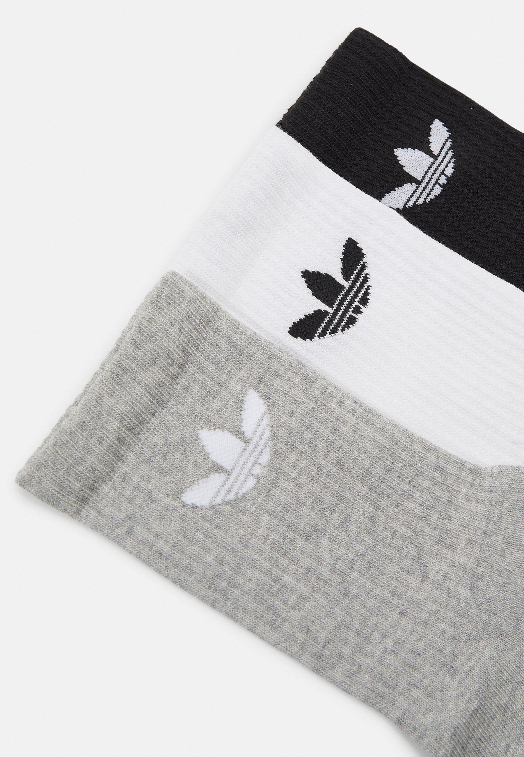 UNISEX 3 PACK - Socks - white/medium grey heather/black
