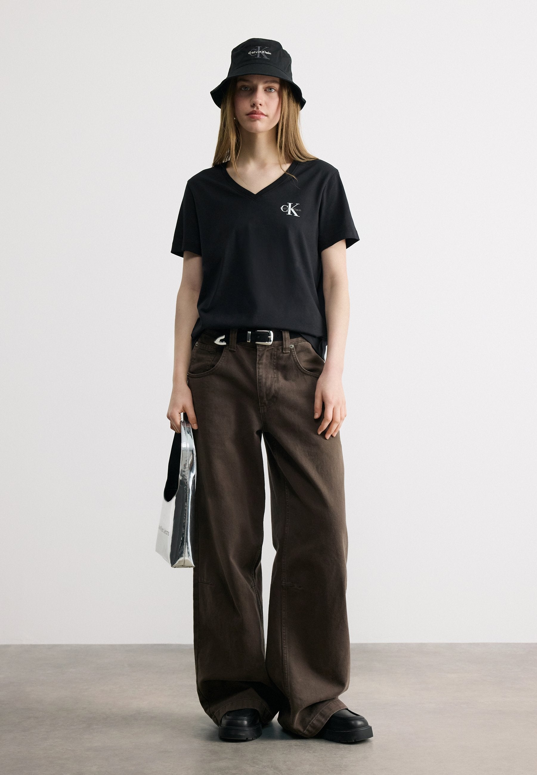 MONOLOGO TEE 3 PACK - Basic T-shirt - black
