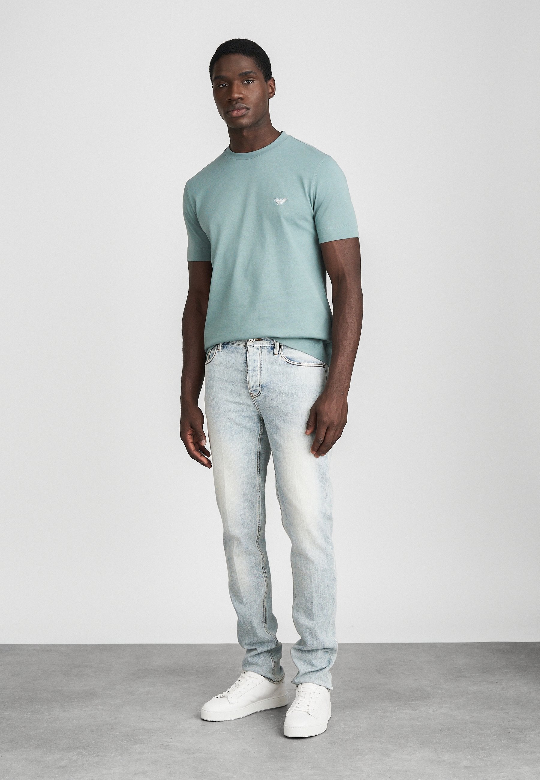 POCKETS PANT - Slim fit jeans - light blue denim