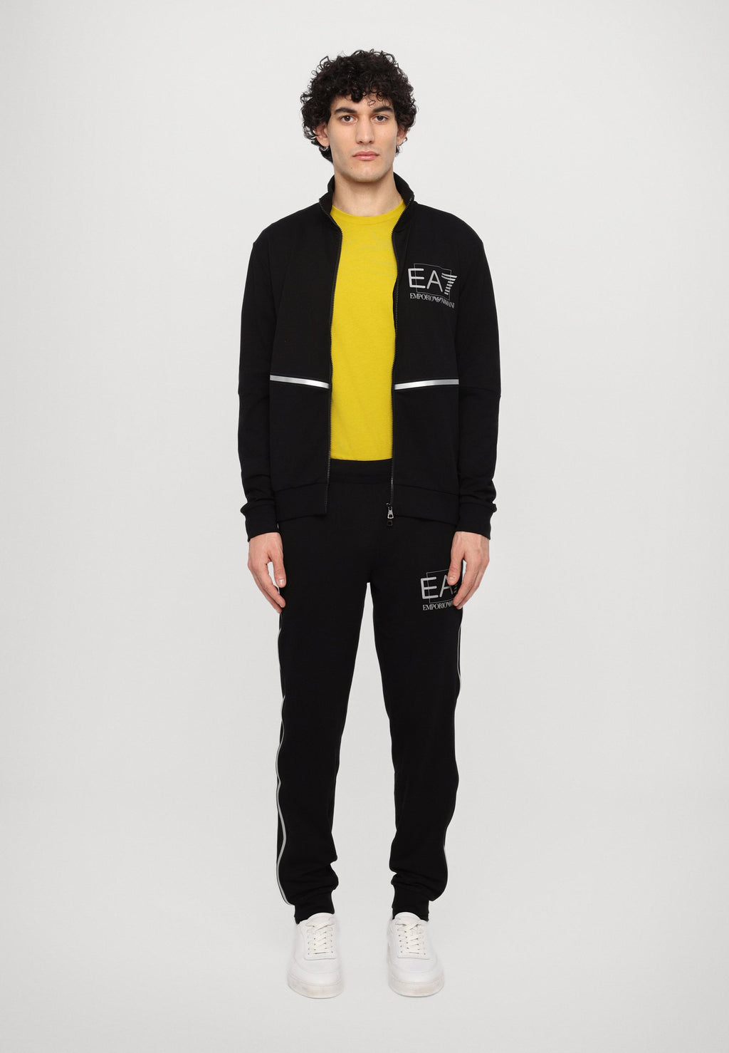 TRAIN VISIBILITY - Tracksuit - black/silver-coloured
