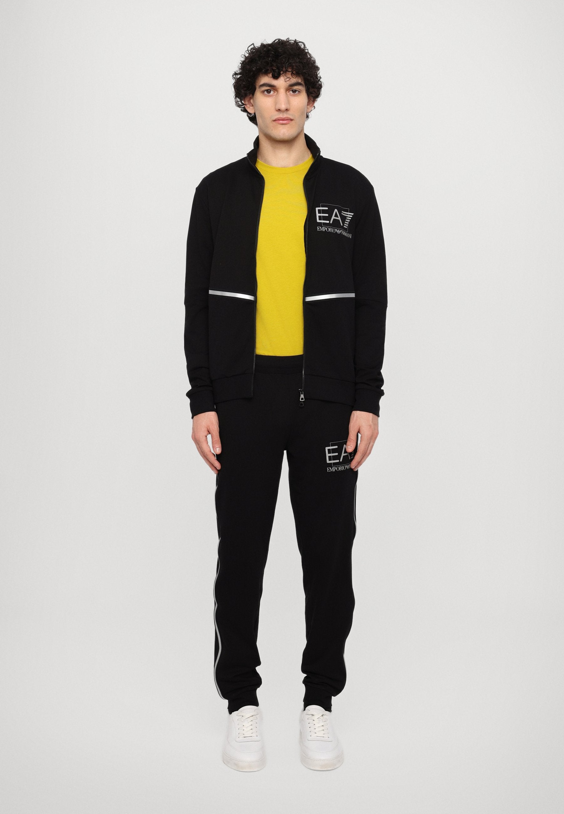 TRAIN VISIBILITY - Tracksuit - black/silver-coloured