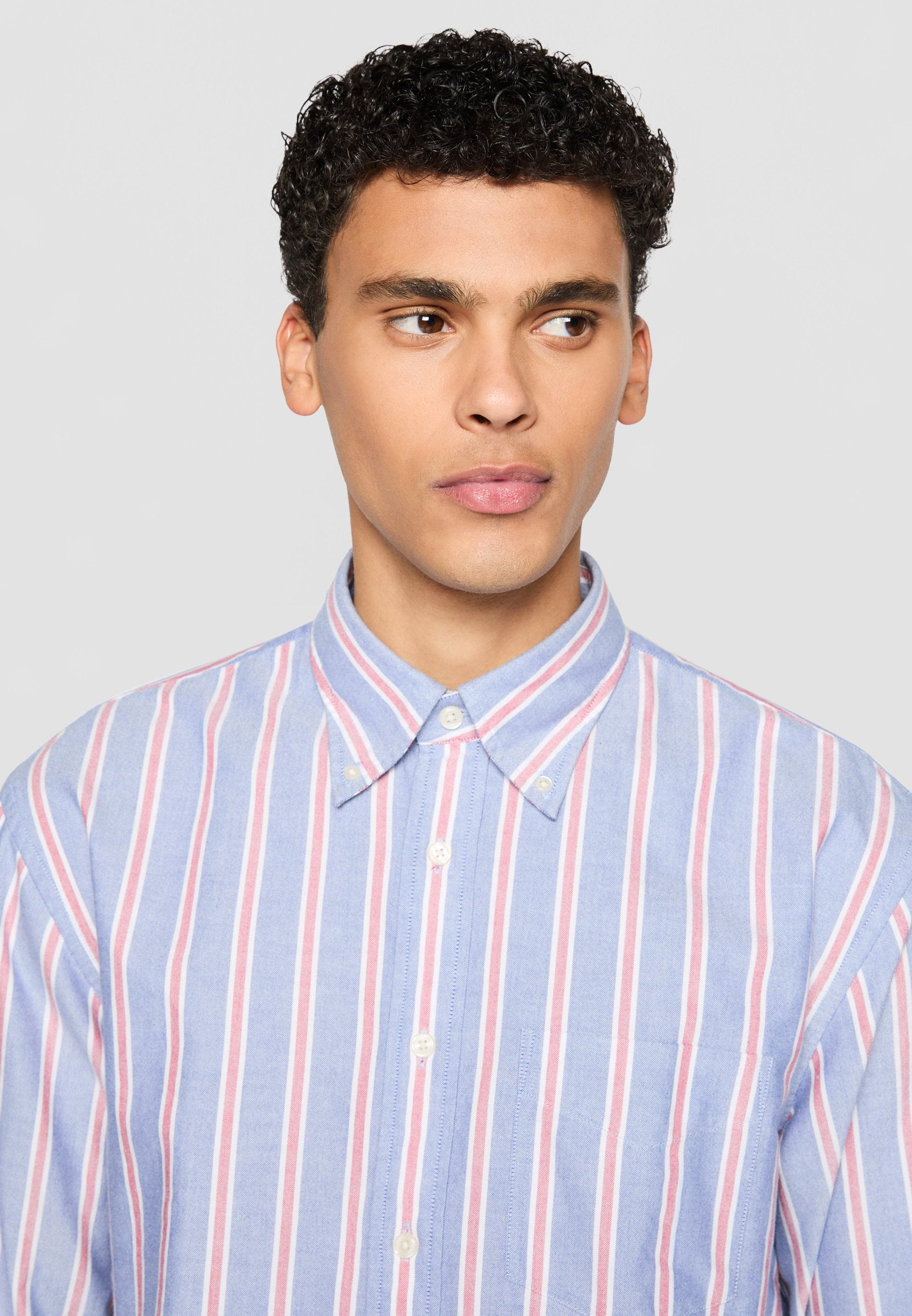 CHEMISE RAYÉE OXFORD HERITAGE 2.0 REL EXCLUSIVE - Blouse - bleu collégial