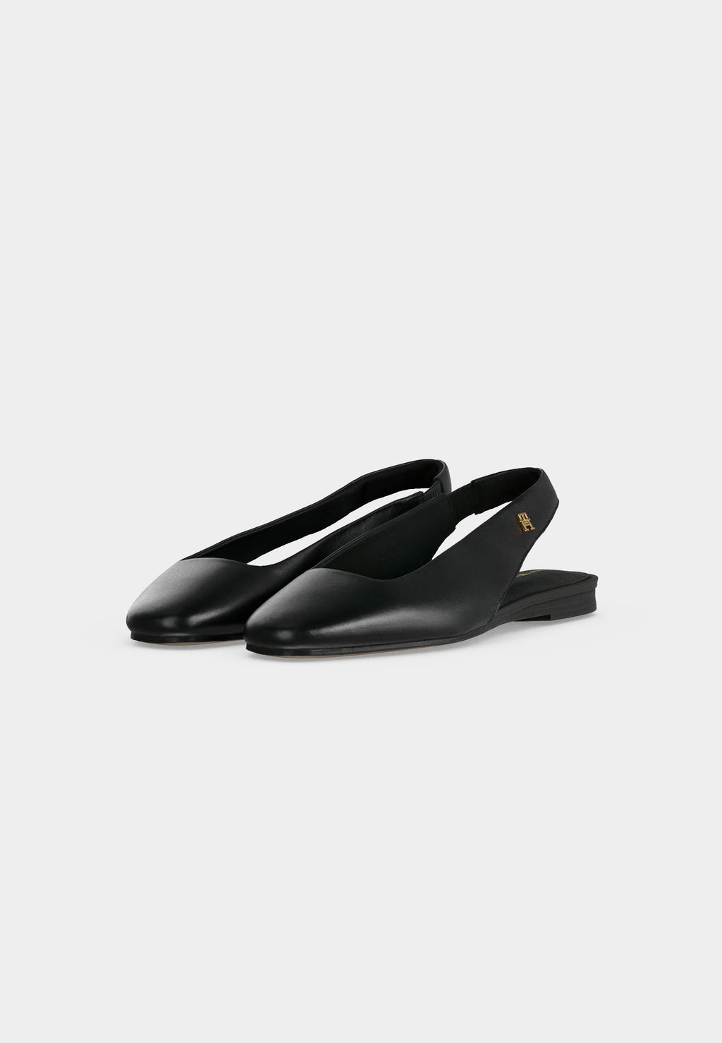 Slingback babetler - siyah