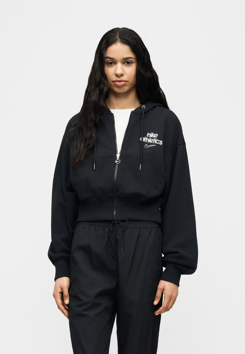 Zip-up sweatshirt - black
