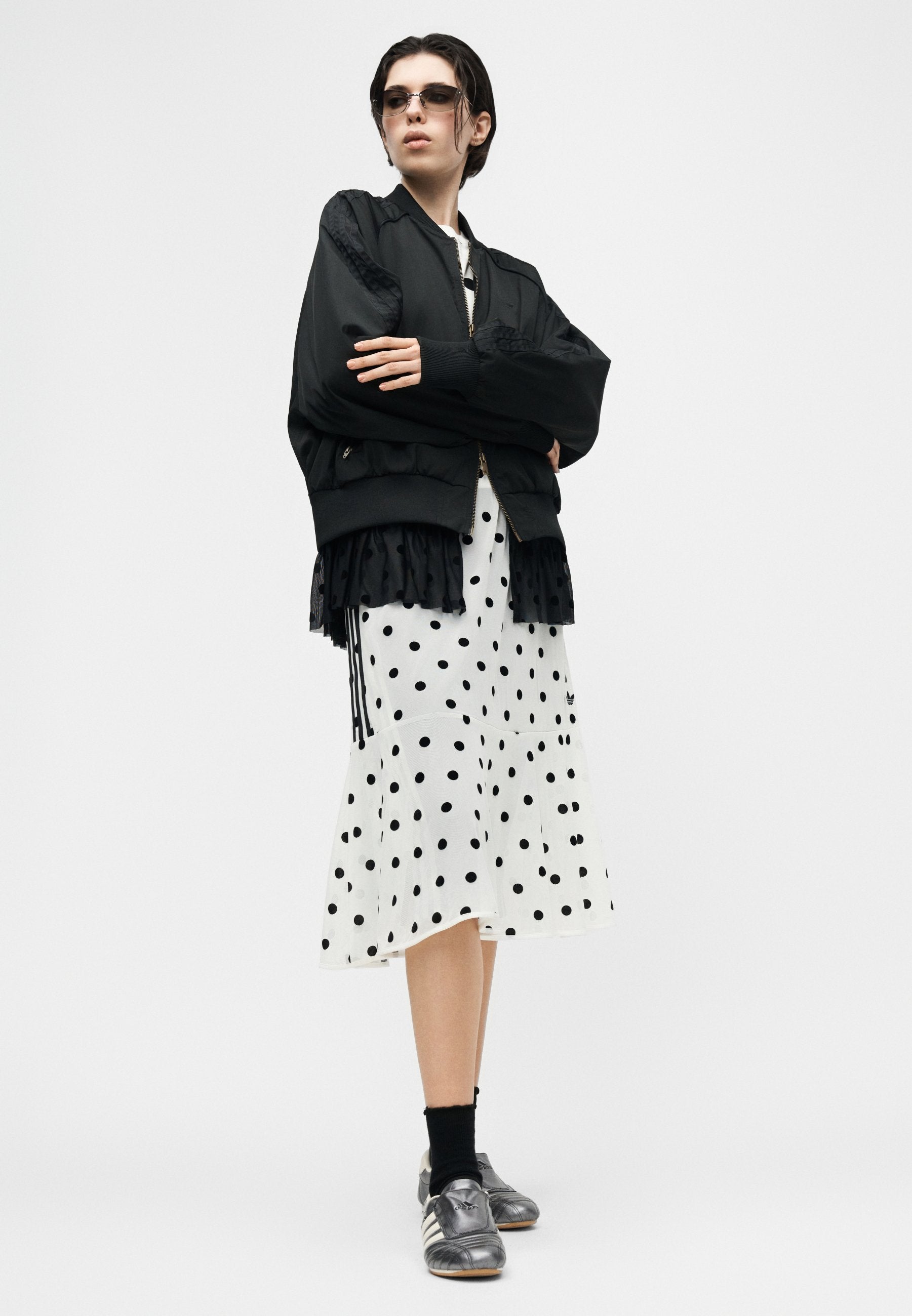 POLKA DOT SKIRT - A-line skirt - off-white