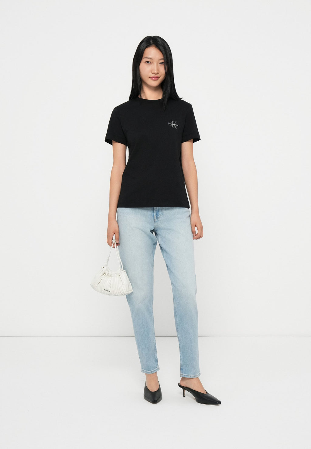MONOLOGO TEE 2 PACK - Basic T-shirt - black / bright white