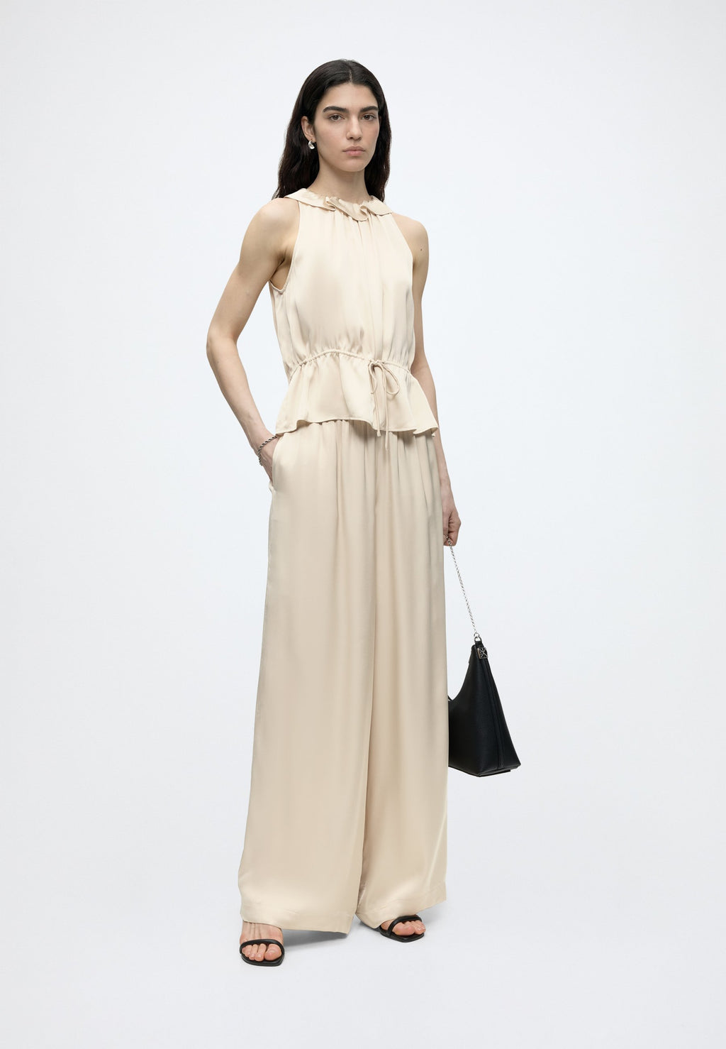 TALIA - Trousers - open beige