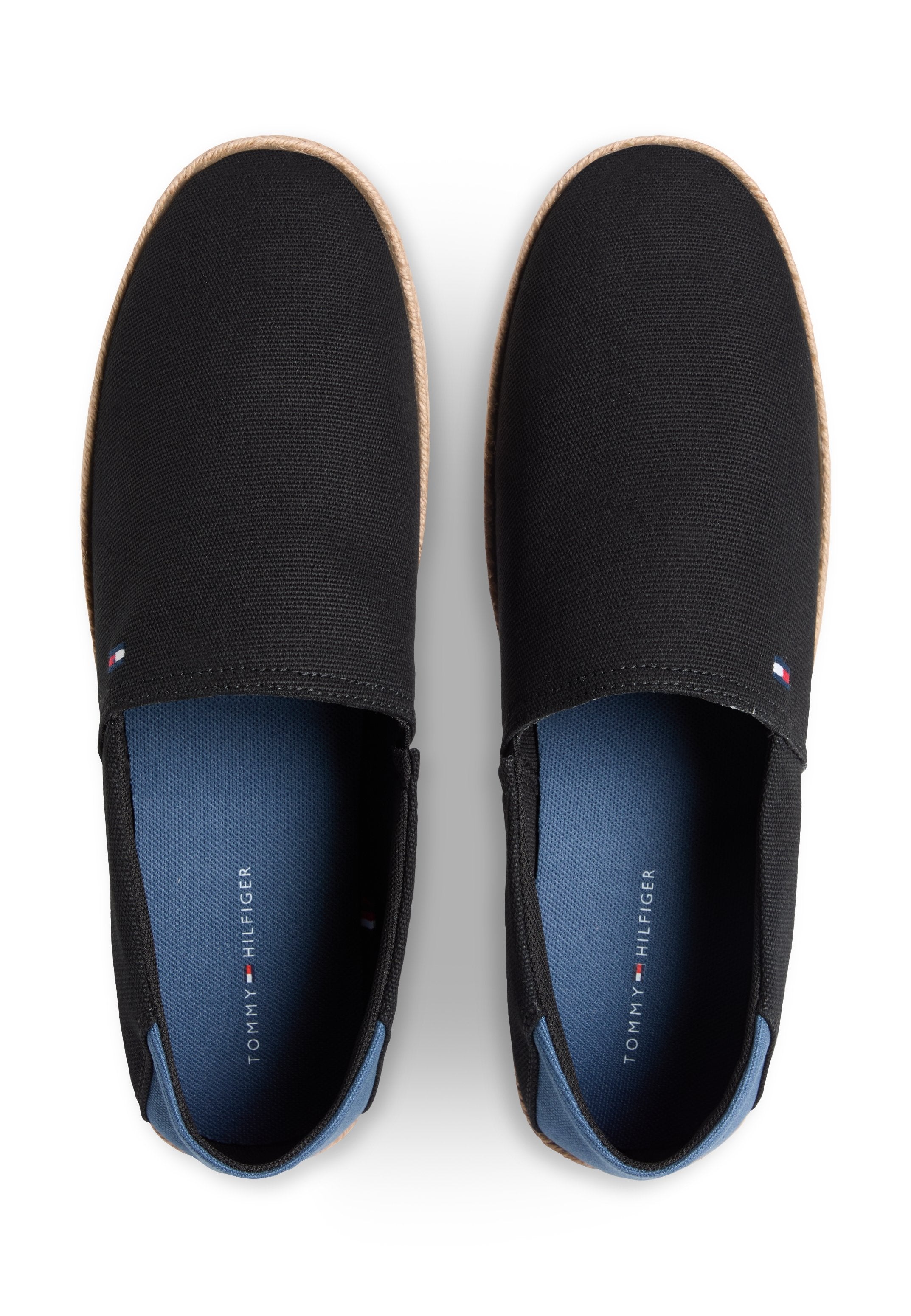 FLAG EMBROIDERY CANVAS ESPADRILLES - Espadrilles - black