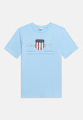 ARCHIVE SHIELD UNISEX - Print T-shirt - light blue
