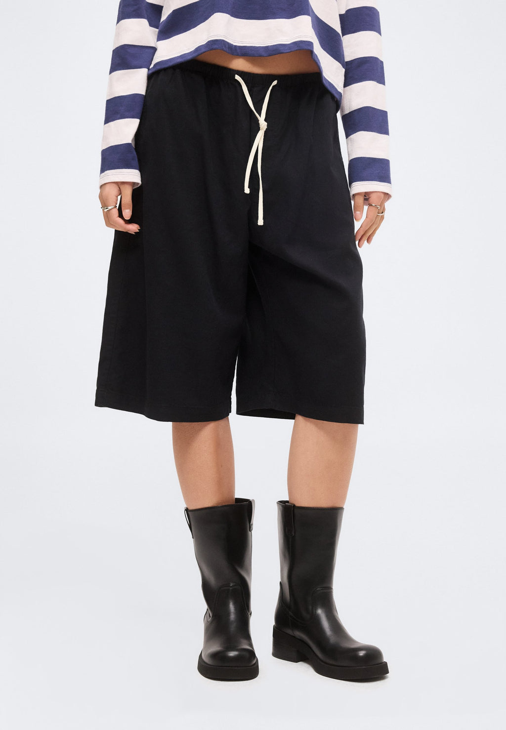 CULOTTE - A-line skirt - true black
