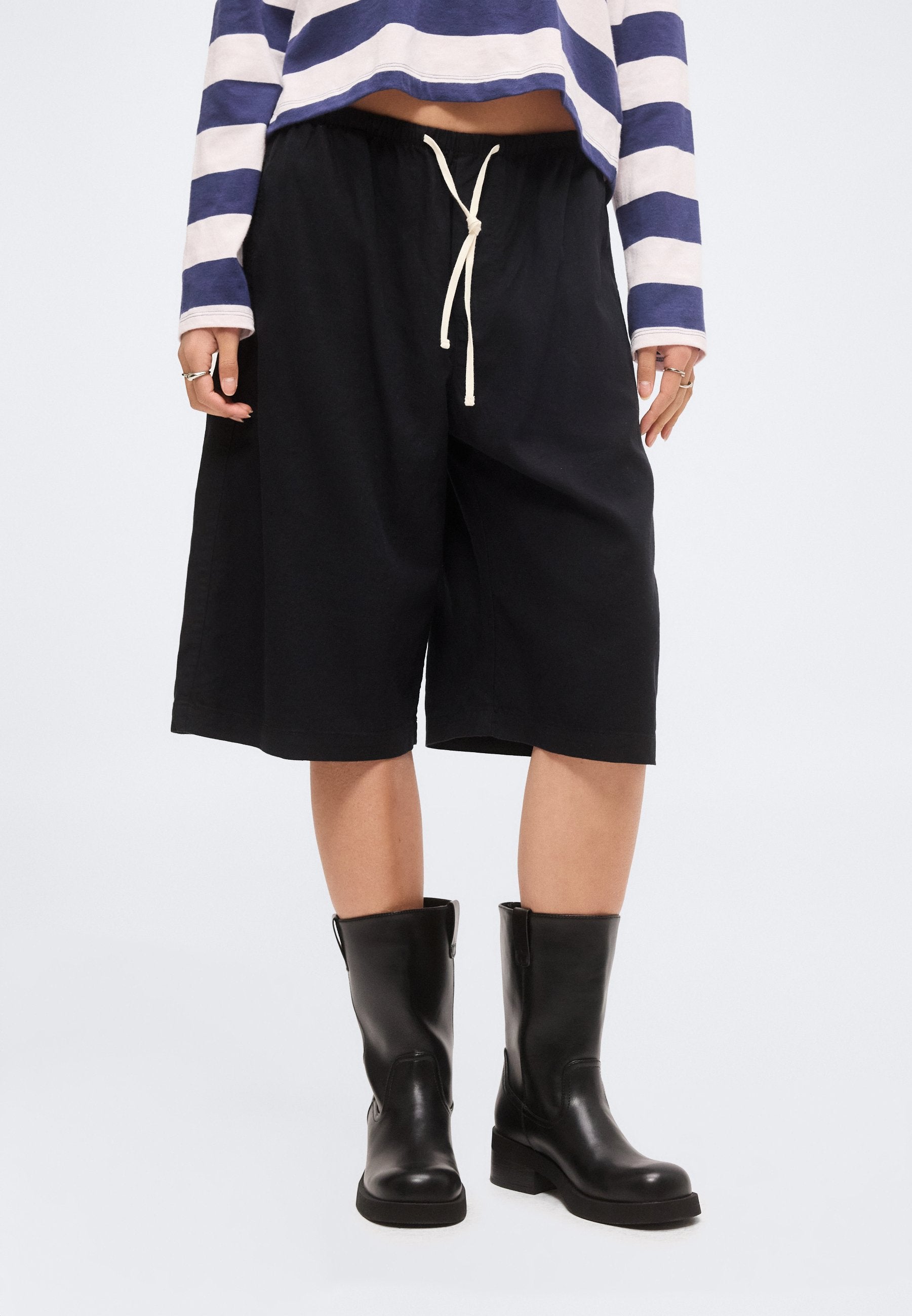 CULOTTE - A-line skirt - true black