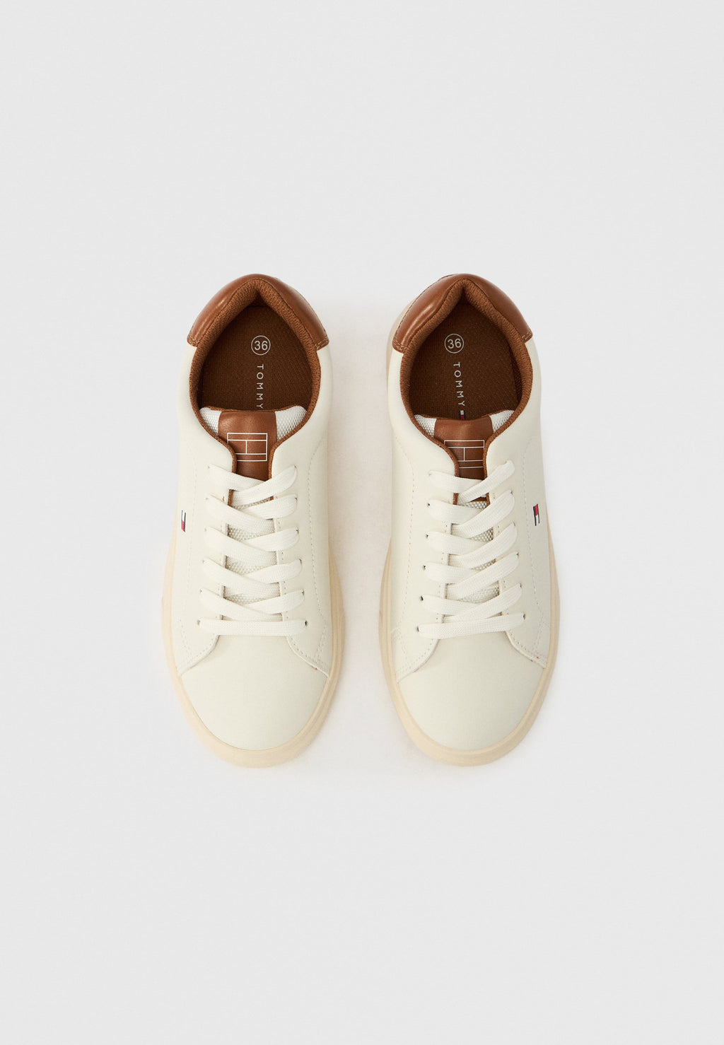 COOPER UNISEX - Trainers - off white/cognac