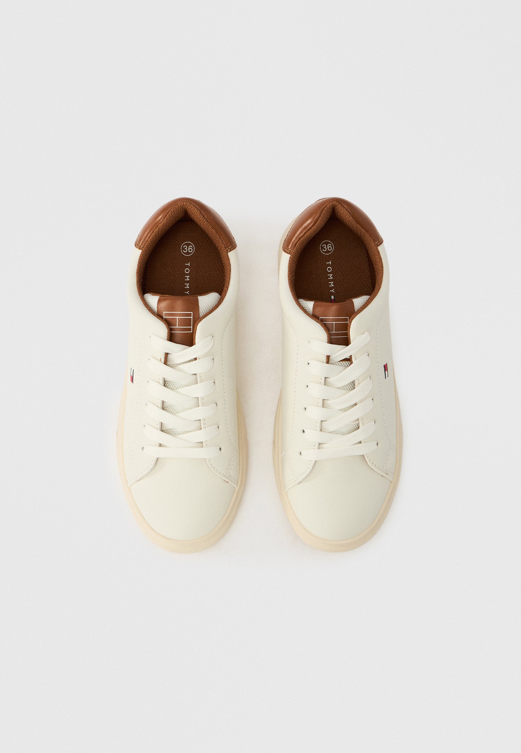 COOPER UNISEX - Trainers - off white/cognac