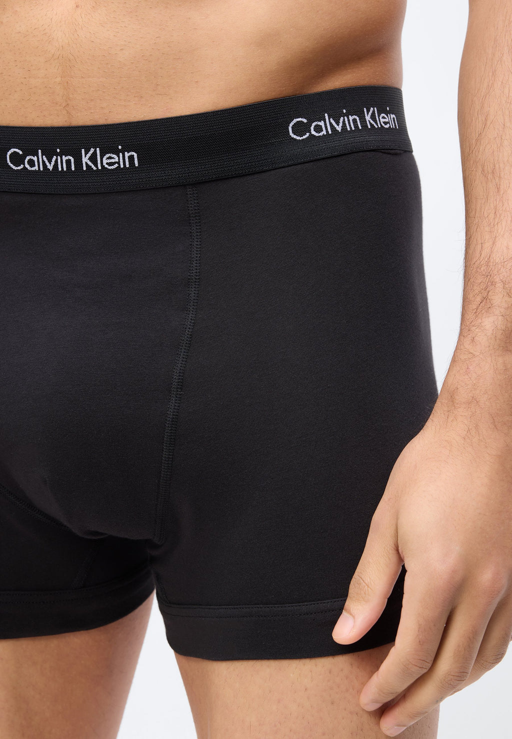 TRUNK COTTON STRETCH 3 PACK  - Trunks - black