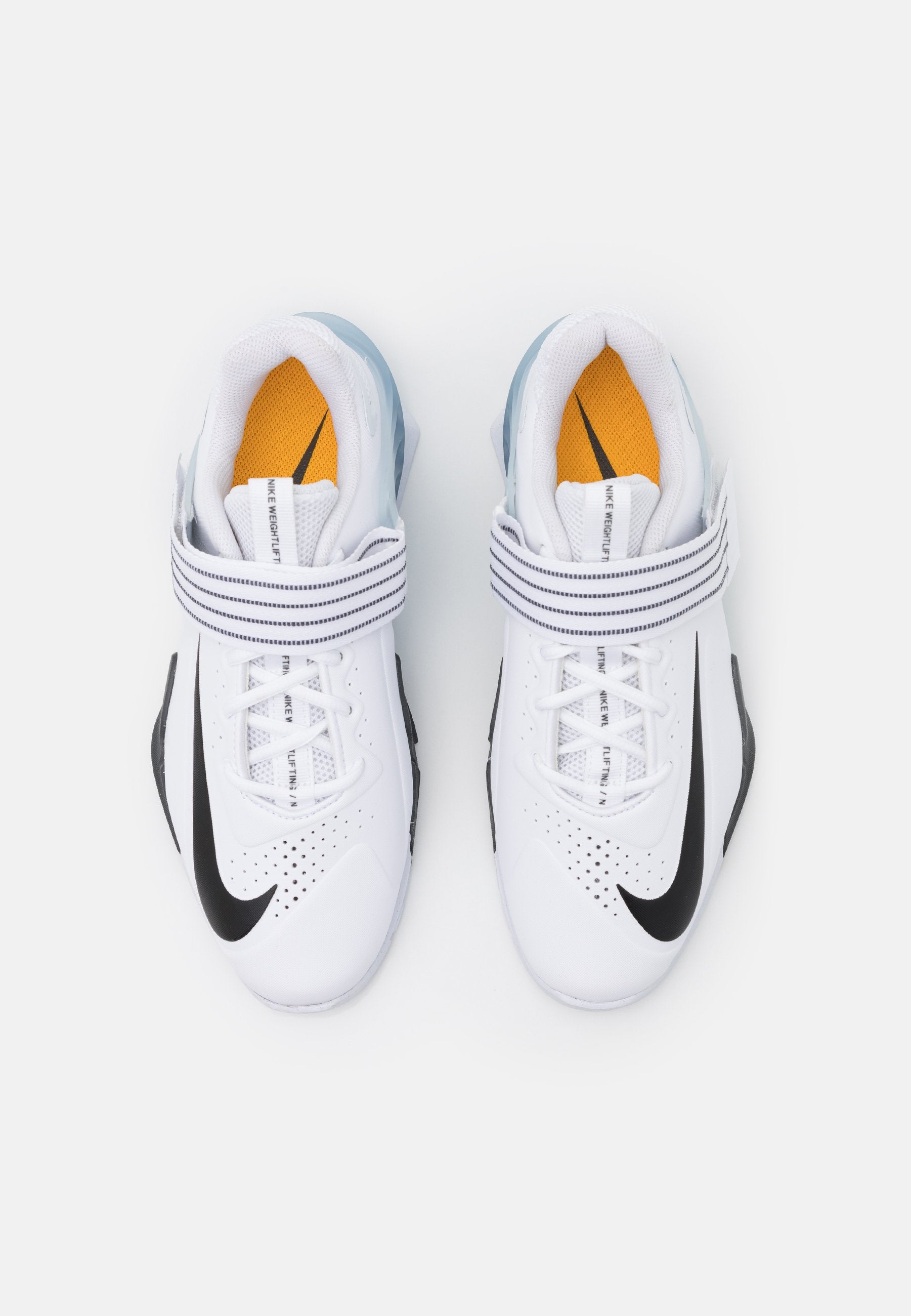 SAVALEOS - Training shoe - white/black/iron grey/laser orange