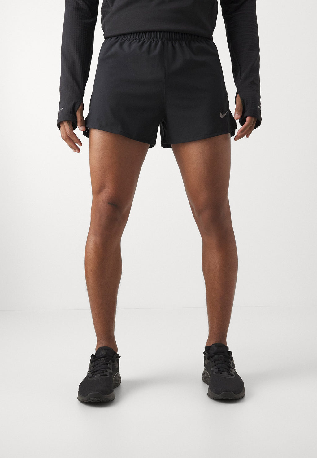 FAST SHORT - Sports shorts - black/silver