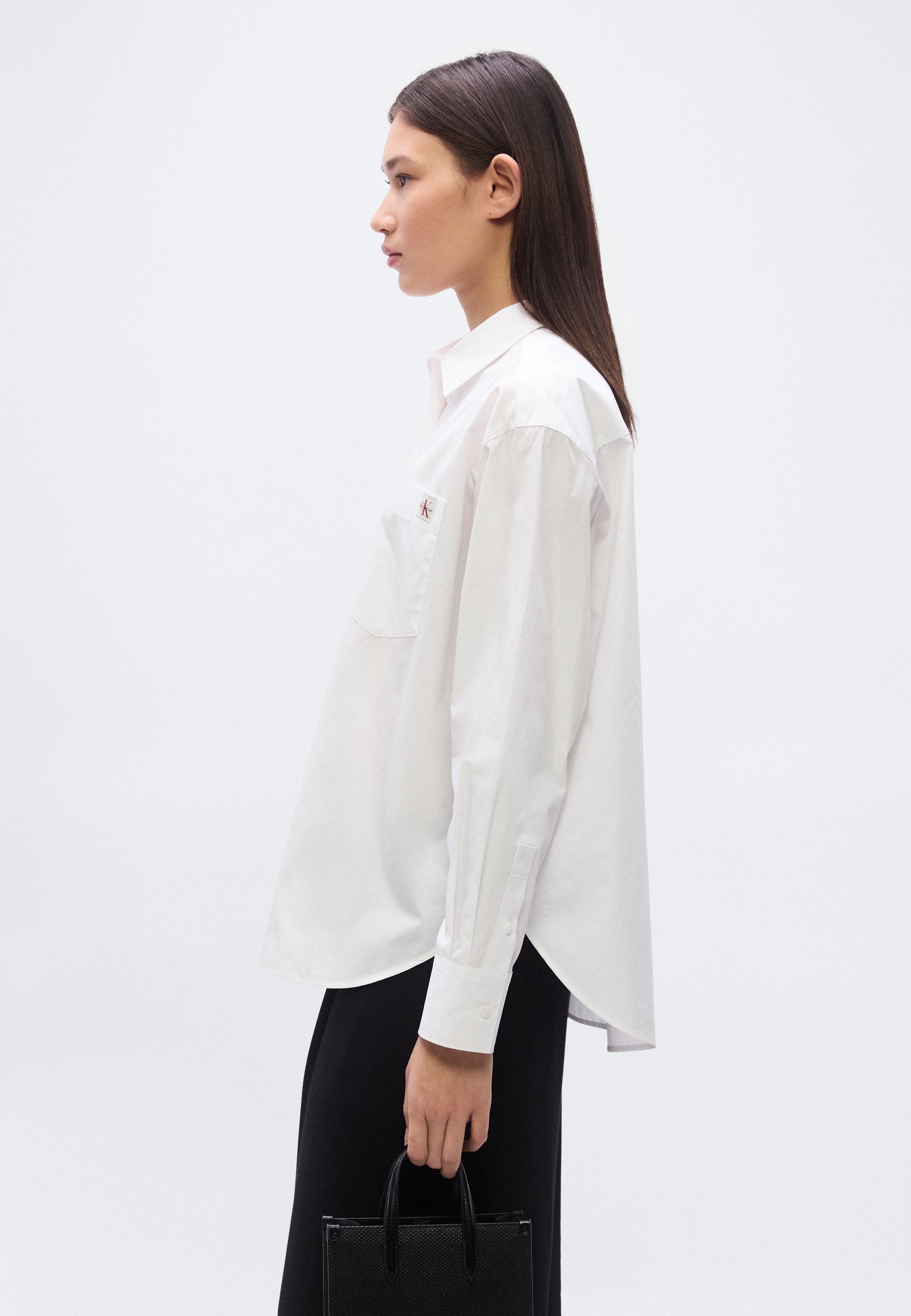 RELAXED  - Button-down blouse - brilliant white