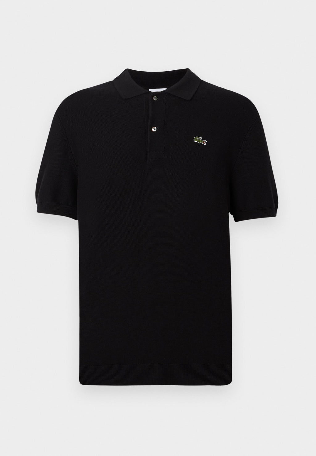 KNIT POLO - Polo shirt - black