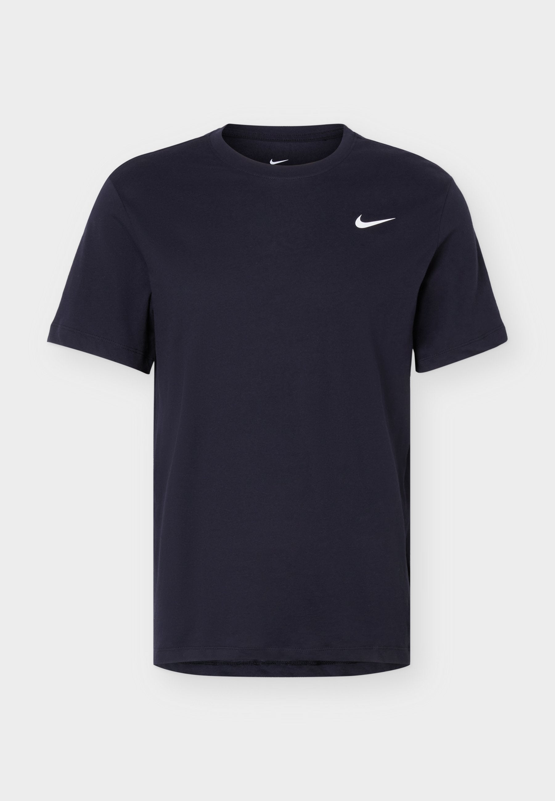 TEE CREW SOLID - Sports T-shirt - black/white