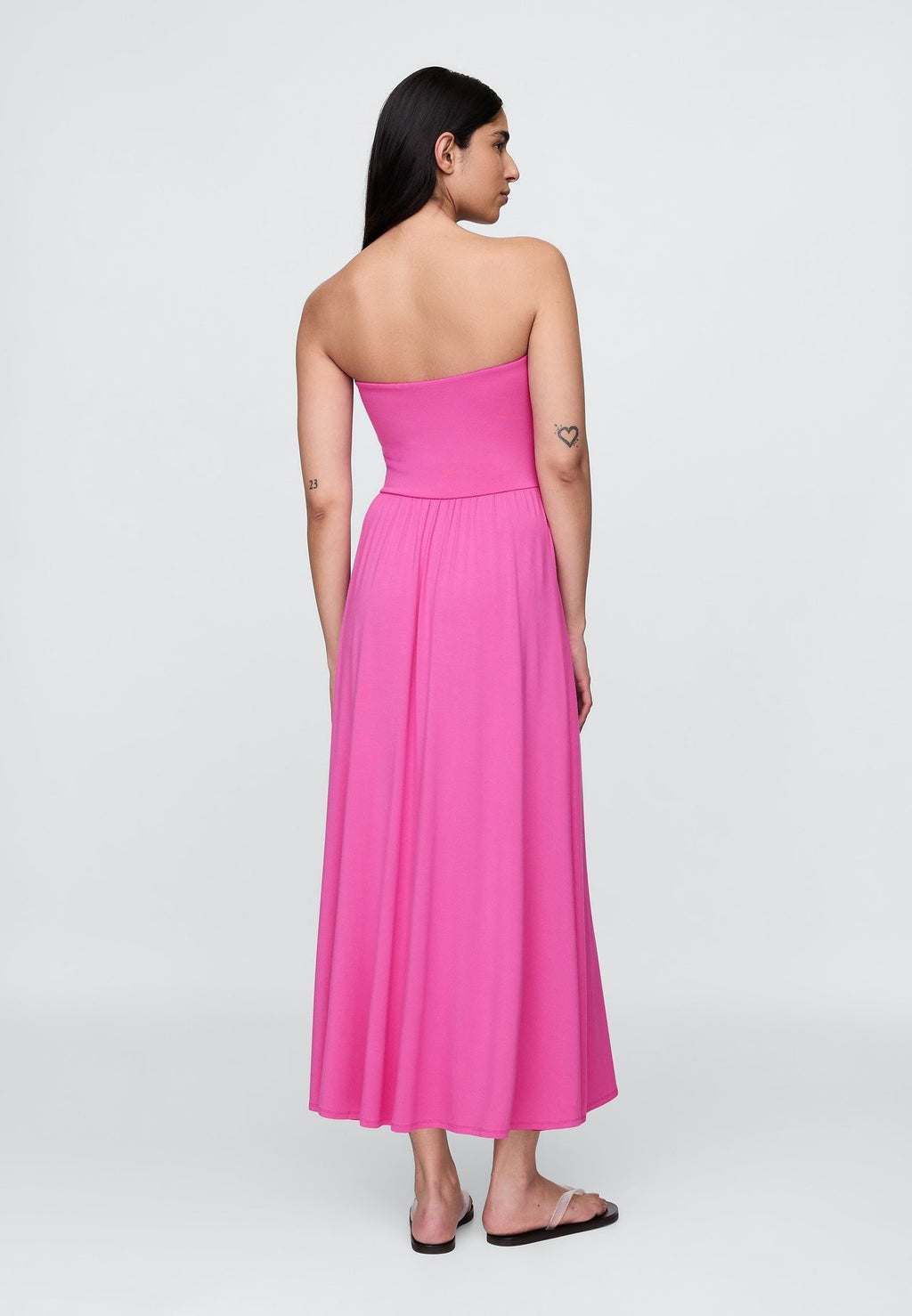 STRAPLESS DROP WAIST DRESS - Maxi dress - budding lilac