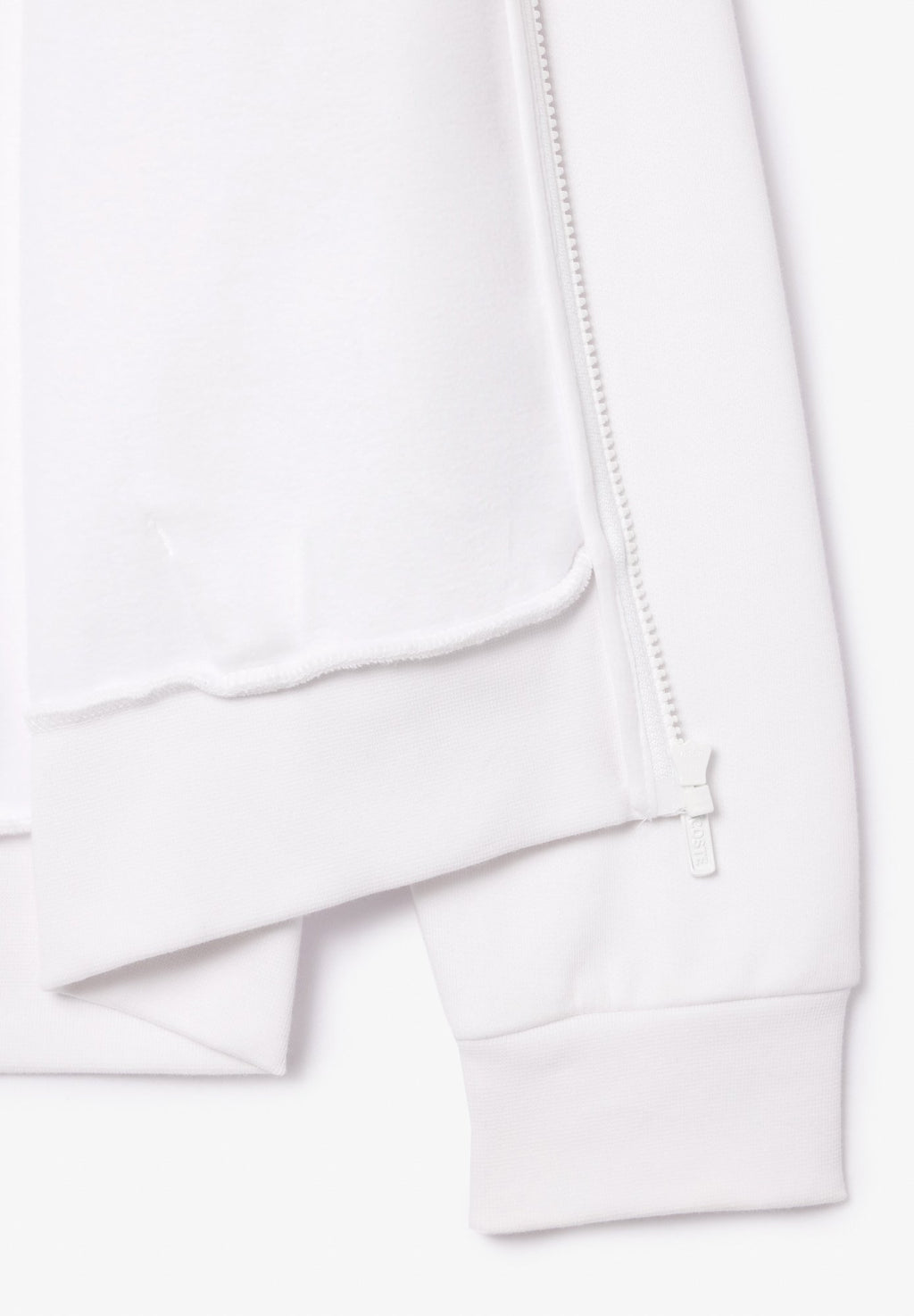 Zip-up sweatshirt - blanc