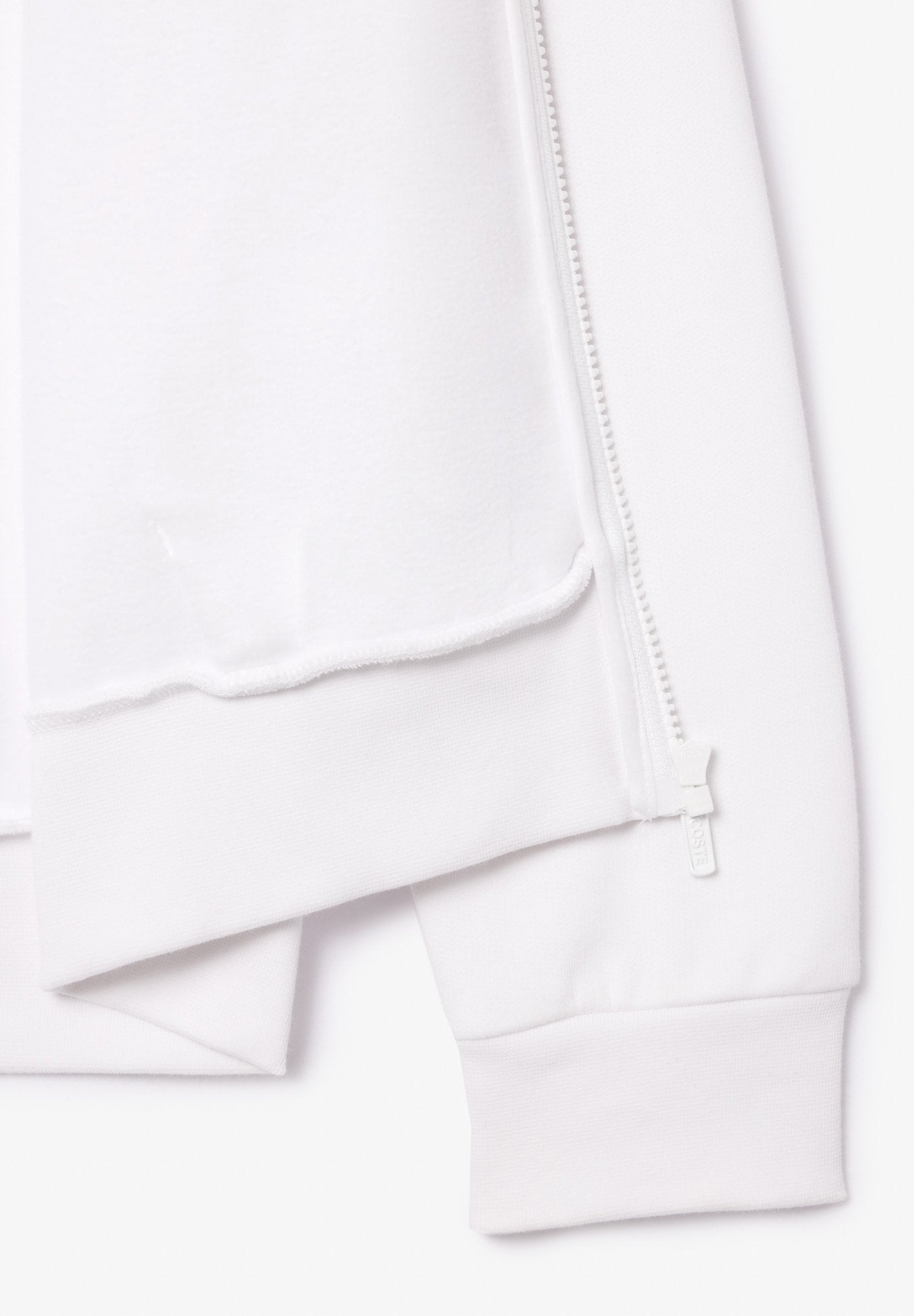 Zip-up sweatshirt - blanc